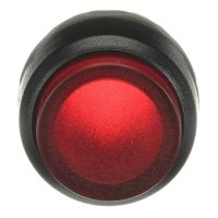 Galvutė mygtukui raudona skaidri iškili MP3-11R - ABB