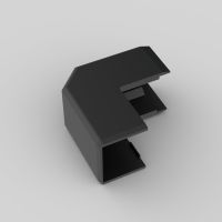 Kampas 90 laipsnių kanalui juodas LHD 20x20 - KOPOS KOLIN