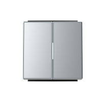 Klavišas dvigubam jungikliui sidabrinės spalvos 8511 PL SKY Niessen - ABB