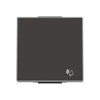 Klavišas viengubam jungikliui su simboliu "Skambutis" juodos spalvos 8504 NS SKY Niessen - ABB