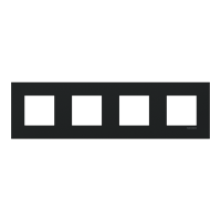 Rėmelis keturgubas juodos matinės spalvos Z2274 NT Zenit S - ABB