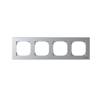 Rėmelis keturgubas sidabrinės spalvos 8574 PL SKY Niessen - ABB