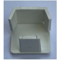 Dangtelis galinis kanalui 20x20 PLFES baltas RAL9010 - PROTEC