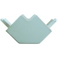 Kampas išorinis 20x20 PLFAE baltas RAL9010 - PROTEC