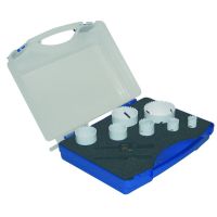 Rinkinys frezų 22, 35, 51, 57, 68, 76 + laikiklis su centriniais grąžtais (elektr) PKSLS8 - PROTEC