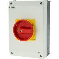 Jungiklis saugumo 6P 63A 30kW (AC23)1no+1nc IP65 raudona rankena T5B-4-15682/I4/SVB - EATON