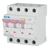 Relė srovės nuotėkio RCBO 4P 32A C 30mA su automatu A-tipas mRB4-32/3N/C/003-A - EATON