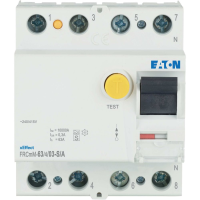 Relė srovės nuotėkio RCCB 4P 63A 300mA S/A-tipas FRCMM-63/4/03-S/A - EATON