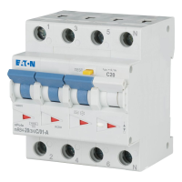 Relė srovės nuotėkio RCBO 4P 20A C 100mA su automatu A-tipas mRB4-20/3N/C/01-A - EATON
