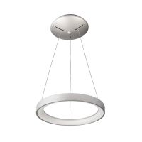 Šviestuvas pakabinamas LED 30W 3000K/4000K 2100lm/2200lm D-380mm H-35mm dimeriuojamas sidabrinės spalvos su 1.8m pakabinimo laidu su trosu MEROPE - DEKO LIGHT