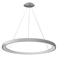 Šviestuvas pakabinamas LED 60W 3000K/4000K 4800lm/4900lm D-780mm H-35mm dimeriuojamas sidabrinės spalvos su 3m pakabinimo laidu su trosu MEROPE - DEKO LIGHT