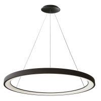Šviestuvas pakabinamas LED 60W 3000K/4000K 4800lm/4900lm D-780mm H-35mm dimeriuojamas juodas su 3m pakabinimo laidu su trosu MEROPE - DEKO LIGHT