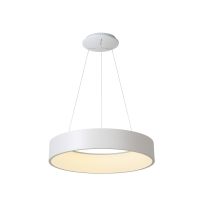 Šviestuvas pakabinamas LED 42W 3000K/4000K 3000lm/3100lm D-600mm H-110mm dimeriuojamas baltas su 1.8m pakabinimo laidu su trosu SCULPTORIS - DEKO LIGHT