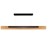 Šviestuvas pakabinamas LED 14W 3000K 1190lm L-900mm dimeriuojamas medinis juodas pakabinimo trosas 1m MADERA - DEKO LIGHT