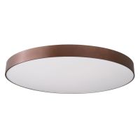 Šviestuvas v/t LED 95W 3000K/4000K 7600lm/7800lm D-800mm H-90mm dimeriuojamas kavos spalvos šviečia aukštyn/žemyn MENKAR - DEKO LIGHT