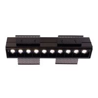 Šviestuvas į/l LED 20W 3000K 1600lm 251x56mm H-110mm juodos spalvos CETI 10 HIDE - DEKO LIGHT