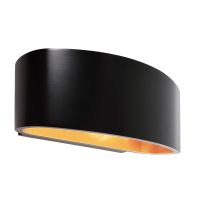 Šviestuvas v/t 1x42W G9 170x85mm H-70mm juodos spalvos šviečia aukštyn/žemyn BRA ARIETIS - DEKO LIGHT