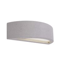 Šviestuvas v/t 1x25W E14 300x100mm H-75mm betoninis pilkos spalvos šviečia aukštyn/žemyn BRA SARIN - DEKO LIGHT