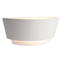 Šviestuvas v/t 1x40W E14 321x120mm H-130mm gipsinis baltos spalvos dažomas šviečia aukštyn/žemyn BRA DLTWYNNDA I - DEKO LIGHT