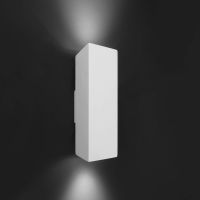 Šviestuvas v/t 2x35W GU10 255x75mm H-100mm gipsinis baltos spalvos dažomas šviečia aukštyn/žemyn BRA ESSA - DEKO LIGHT
