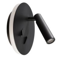 Šviestuvas v/t LED 2W/4.8W 3000K 395lm D-150mm H-110mm juodos spalvos BRA BRAHE IV - DEKO LIGHT