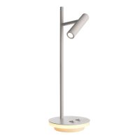 Šviestuvas stalinis LED 2W/4.8W 3000K 470lm D-150mm H-455mm baltos spalvos BRAHE - DEKO LIGHT