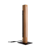 Šviestuvas stalinis LED 7W 3000K 420lm 40x60mm H-510mm dimeriuojamas medinis juodos spalvos MADERA - DEKO LIGHT