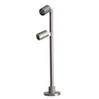 Šviestuvas stalinis LED 2W 350mA 3000K 185lm D-39mm H-200mm dvigubas sidabrinės spalvos HERCULIS DOUBLE - DEKO LIGHT