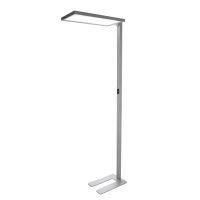 Toršeras LED 80W 3000K 6700lm 610x310mm H-1950mm su judesio jutikliu ir šviesos davikliu dimeriuojamas aliuminio spalvos šviečia aukštyn/žemyn su laidu 1.5m OFFICE ONE - DEKO LIGHT