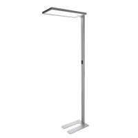 Toršeras LED 80W 4000K 7400lm 610x310mm H-1950mm su judesio jutikliu ir šviesos davikliu dimeriuojamas aliuminio spalvos šviečia aukštyn/žemyn su laidu 1.5m OFFICE ONE - DEKO LIGHT