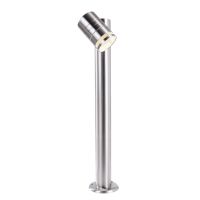Stulpelis 1x35W GU10 IP44 H-500mm sidabrinės spalvos ZILLY II - DEKO LIGHT