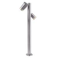 Stulpelis 2x35W GU10 IP44 H-1000mm sidabrinės spalvos ZILLY II - DEKO LIGHT