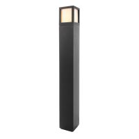 Stulpelis 1x20W E27 IP44 110x110mm H-1000mm antracito spalvos FACADO A+B - DEKO LIGHT