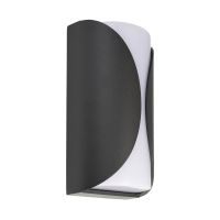 Šviestuvas v/t LED 10W IP54 3000K/4000K 210lm 100x70mm H-200mm tamsiai pilkos spalvos BRA GRUMIUM ROUND I - DEKO LIGHT
