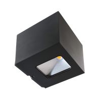 Šviestuvas v/t LED 13W IP65 3000K 915lm 150x150mm H-150mm dimeriuojamas tamsiai pilkos spalvos BRA JABBAH - DEKO LIGHT