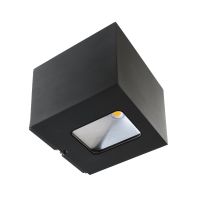 Šviestuvas v/t LED 25W IP65 3000K 1850lm 150x150mm H-150mm dimeriuojamas tamsiai pilkos spalvos šviečia aukštyn/žemyn BRA JABBAH UP AND DOWN - DEKO LIGHT
