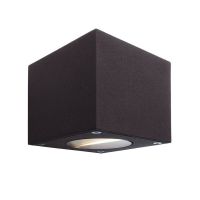 Šviestuvas v/t LED 5W IP54 3000K 270lm 90x110mm H-90mm antracito spalvos šviečia aukštyn/žemyn BRA CUBODO - DEKO LIGHT
