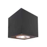 Šviestuvas v/t LED 14W IP54 3000K 1260lm 108x108mm H-115mm tamsiai pilkos spalvos šviečia aukštyn/žemyn BRA CUBODO II DOUBLE - DEKO LIGHT