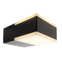 Šviestuvas v/t LED 8W IP54 2700K 400lm 70x120mm H-60mm antracito spalvos šviečia aukštyn/žemyn BRA CUBE - DEKO LIGHT