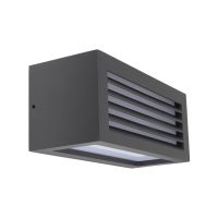 Šviestuvas v/t 1x18W E27 IP54 250x110mm H-110mm antracito spalvos šviečia aukštyn/žemyn BRA WALL LINE III - DEKO LIGHT