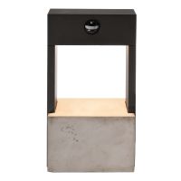 Šviestuvas v/t LED 13.5W IP54 3000K 570lm 170x90mm H-302mm su judesio jutikliu ir šviesos davikliu betoninis antracito spalvos BRA CHERTAN - DEKO LIGHT