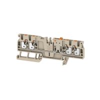 Gnybtas 2.5mm2 atjungiamas pilkas ant bėgelio ADT 2.5 4C - WEIDMULLER