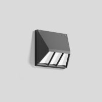 Šviestuvas v/t LED 9.5W IP65 3000K 627lm 160x160mm H-95mm asimetrinis grafito spalvos BRA - BEGA