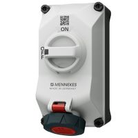 Lizdas CEE v/t 4P 16A 400V IP67 6h su kirtikliu DUO - MENNEKES