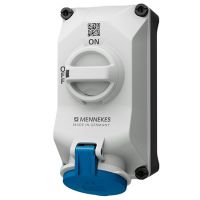 Lizdas CEE v/t 4P 32A 230V IP44 9h su kirtikliu DUO - MENNEKES
