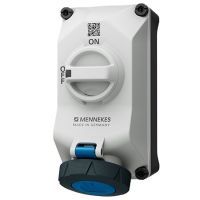 Lizdas CEE v/t 3P 32A 230V IP67 6h su kirtikliu DUO - MENNEKES