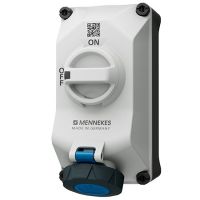 Lizdas CEE v/t 3P 16A 230V IP67 6h su kirtikliu DUO - MENNEKES