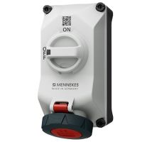 Lizdas CEE v/t 5P 16A 400V IP67 6h su kirtikliu 1no+1nc DUO - MENNEKES
