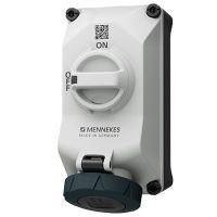 Lizdas CEE v/t 4P 32A 500V IP67 7h su kirtikliu DUO - MENNEKES