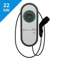 Stotelė įkrovimo montuojama 22kW 3x32A T2 IP54 IK10 su kabeliu 5m RCBO 30mA RCMB 6mA DLM Bluetooth One Home - ENSTO